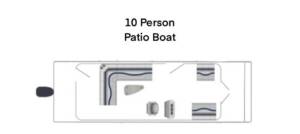 10 person rental gregor ponton boat floor plan layout