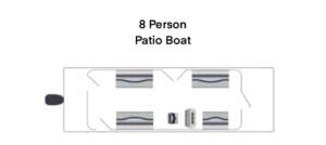 layout of 8 person patio boat