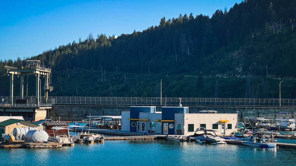 Emerald Cove Marina floating store and rental office